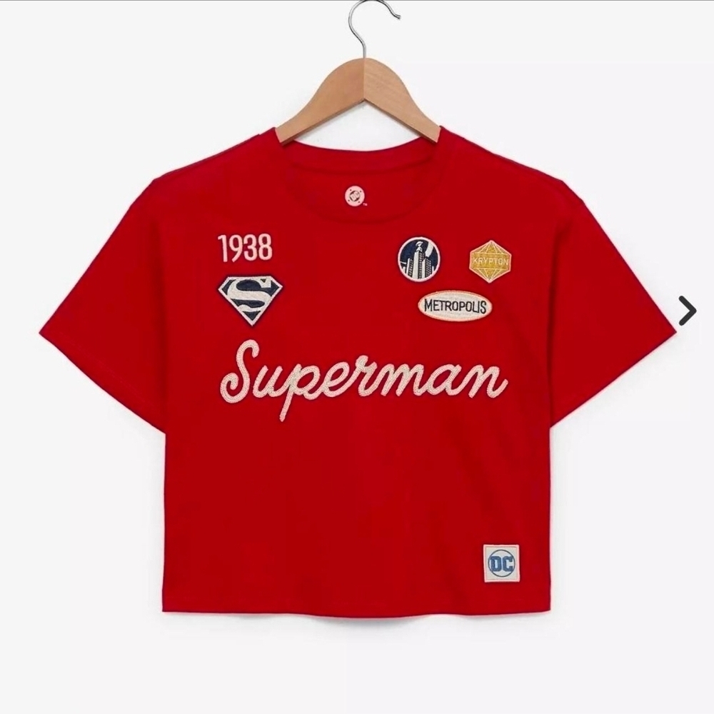 DC Comics Red Superman XL Crop Top